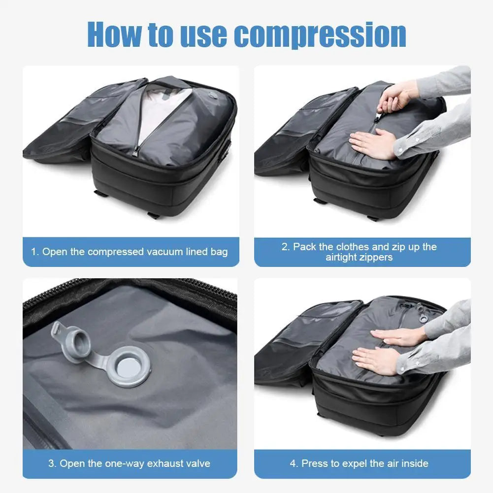 TripMateX™ Travel Backpack Vacuum Compression